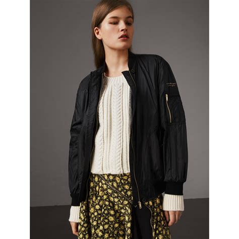 burberry jeansjacke damen|burberry bomber jacket women.